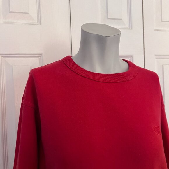 Champion Red Crewneck Sweatshirt Size Medium - Picture 4 of 6